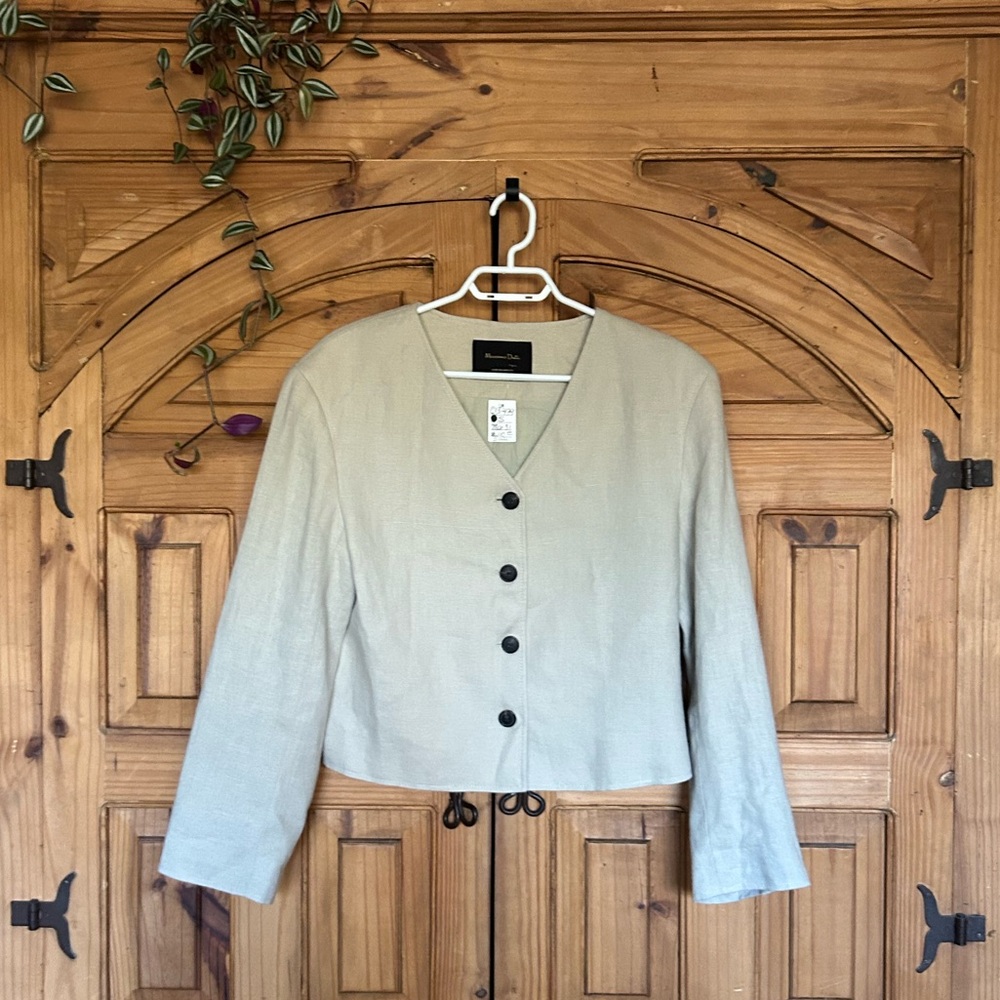 NWOT MASSIMO DUTTI Linen Jacket